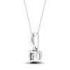 Thumbnail Image 4 of Diamond Solitaire Necklace 1/3 ct tw Round-cut 10K White Gold 18" (I/I3)