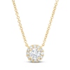 Thumbnail Image 1 of KAY Lab-Grown Diamonds Necklace 1/2 ct tw 14K Yellow Gold 19" (F/VS2)