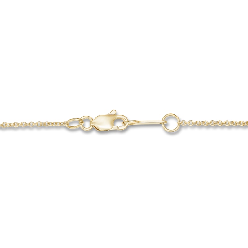 Main Image 3 of KAY Lab-Grown Diamonds Necklace 1/2 ct tw 14K Yellow Gold 19" (F/VS2)