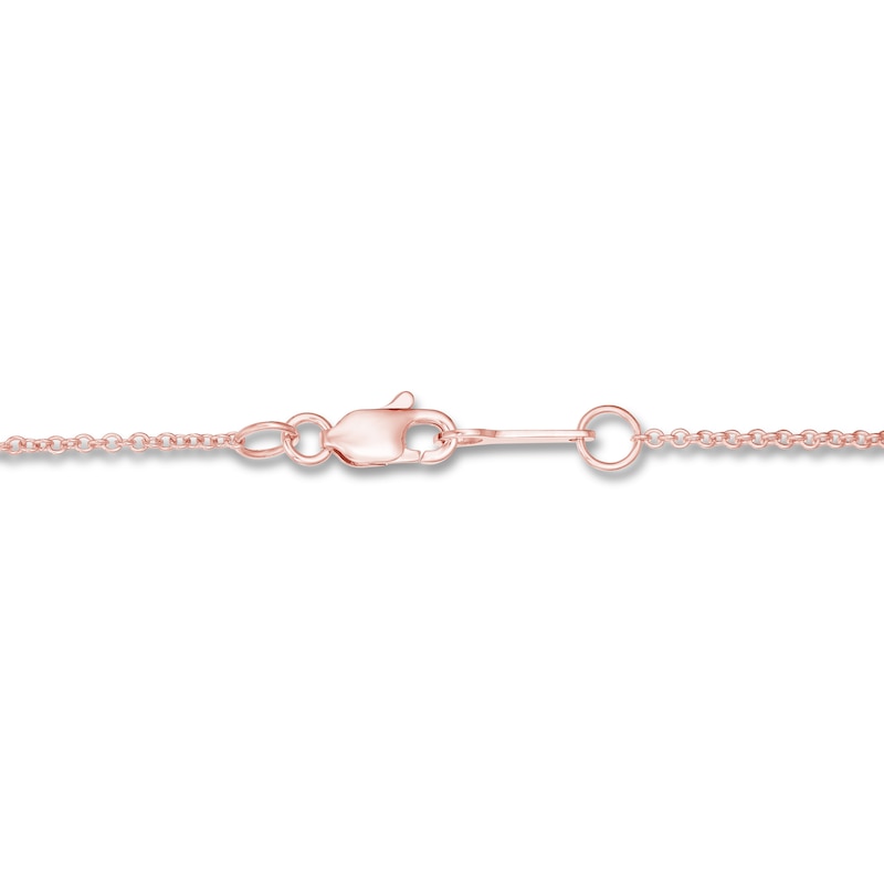 Main Image 3 of KAY Lab-Grown Diamonds Necklace 1/2 ct tw 14K Rose Gold 19" (F/VS2)