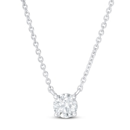 Lab-Created Diamonds by KAY Necklace 1/2 ct tw 14K White Gold 18&quot;