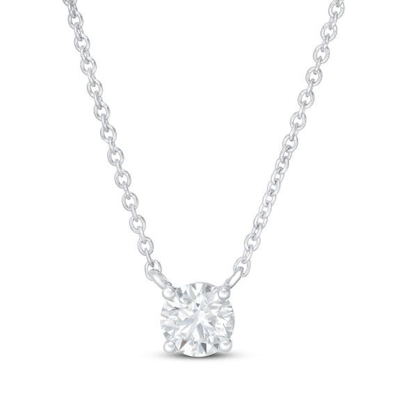 Lab-Created Diamonds by KAY Necklace 1/2 ct tw 14K White Gold 18