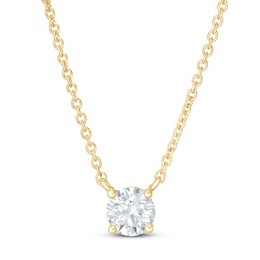 Lab-Created Diamonds by KAY Necklace 1/2 ct tw 14K Yellow Gold 19&quot;