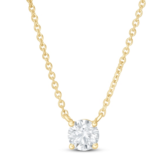 Lab-Created Diamonds by KAY Necklace 1/2 ct tw 14K Yellow Gold 19
