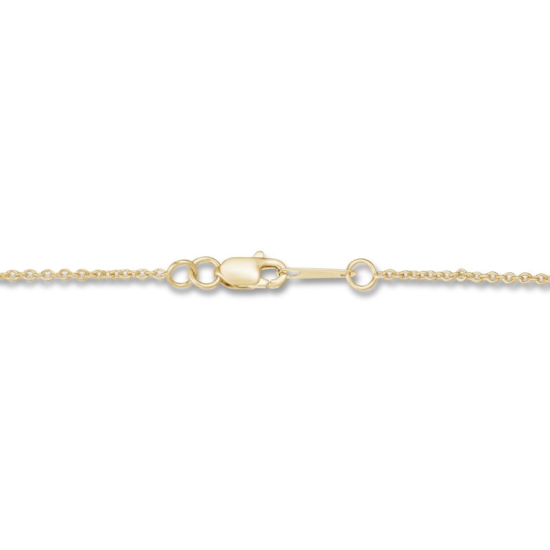 Main Image 3 of KAY Lab-Grown Diamonds Necklace 1/2 ct tw 14K Yellow Gold 19" (F/SI2)
