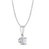 Thumbnail Image 2 of Diamond Solitaire Necklace 1/2 ct tw Round-cut 14K White Gold 18" (J/I2)