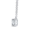 Thumbnail Image 1 of Lab-Created Diamonds by KAY Solitaire Diamond Necklace 1/2 ct tw Round-cut 14K White Gold 19" (F/VS2)