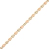 Thumbnail Image 2 of Diamond-Cut Valentino Chain Necklace 2.5mm Solid 14K Tri-Tone Gold 18”