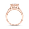 Thumbnail Image 3 of Multi-Diamond Center Vintage Style Engagement Ring 1-1/5 ct tw 14K Rose Gold
