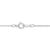 Thumbnail Image 4 of Peridot & White Lab-Created Sapphire Turtle Necklace Sterling Silver 18”