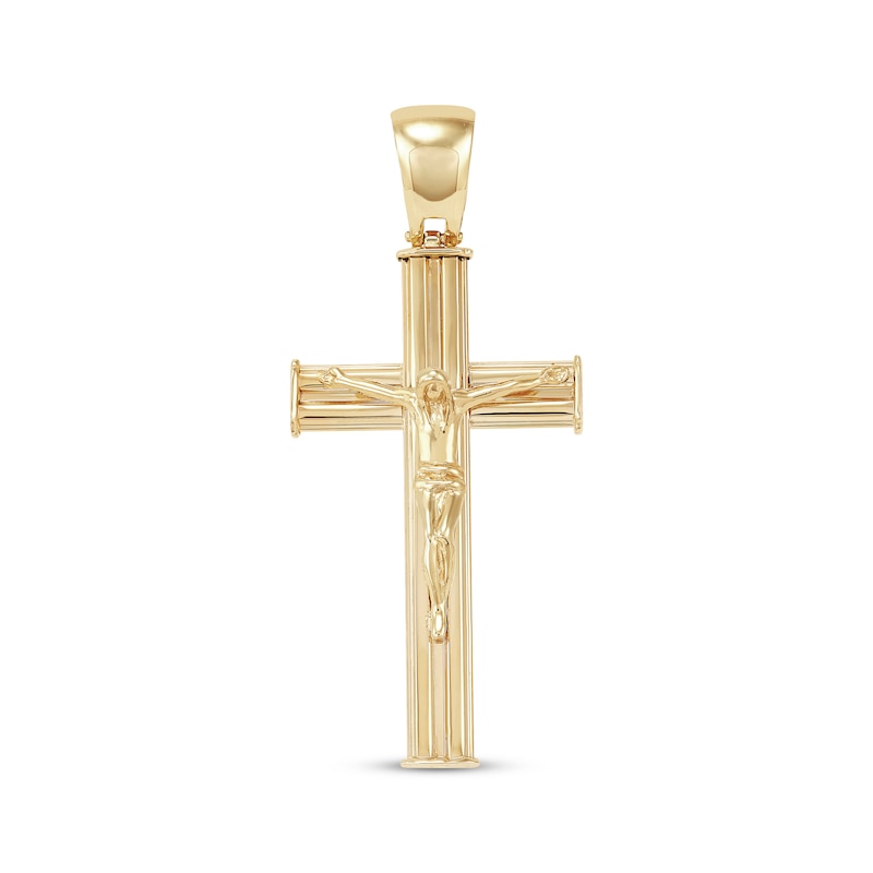 Polished Crucifix Charm 10K Yellow Gold