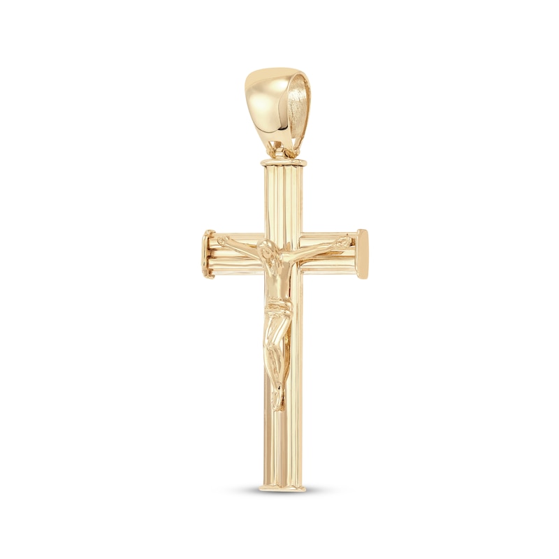 Polished Crucifix Charm 10K Yellow Gold