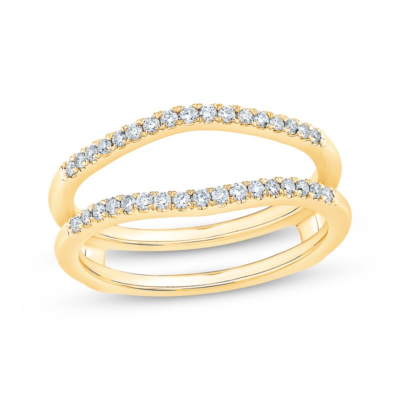 Main Image 1 of Adore Round-Cut Diamond Contoured Enhancer Ring 1/4 ct tw 14K Yellow Gold