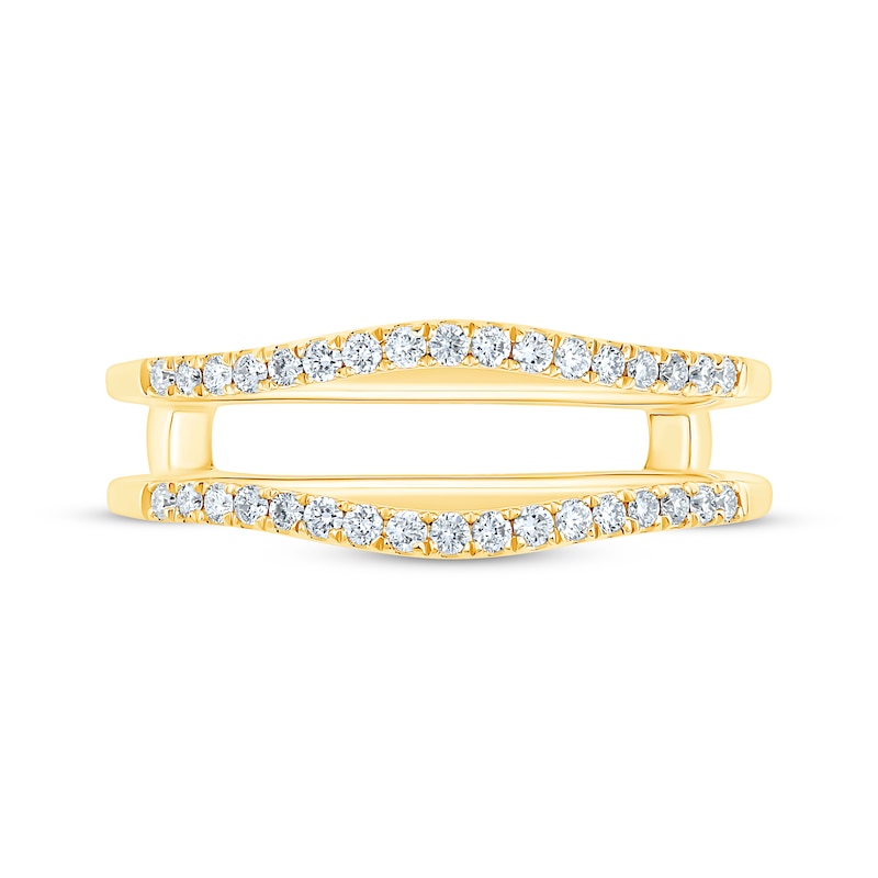 Main Image 3 of Adore Round-Cut Diamond Contoured Enhancer Ring 1/4 ct tw 14K Yellow Gold