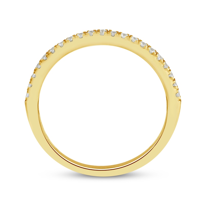Main Image 3 of Threads of Love Lab-Grown Diamond Wedding Band 1/5 ct tw 14K Yellow Gold