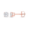 Thumbnail Image 0 of Lab-Created Diamonds by KAY Round-Cut Solitaire Stud Earrings 1 ct tw 14K Rose Gold (I/SI2)