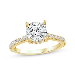 Adore Lab-Grown Diamonds Round-Cut Engagement Ring 2-3/8 ct tw 14K Yellow Gold
