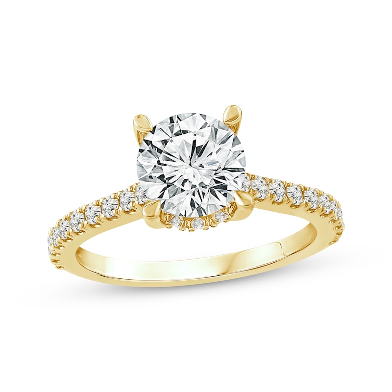 Main Image 1 of Adore Lab-Grown Diamonds Round-Cut Engagement Ring 2-3/8 ct tw 14K Yellow Gold