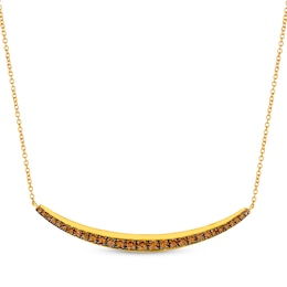 Le Vian Diamond Smile Necklace 3/4 ct tw 14K Honey Gold 18.75"