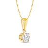 Thumbnail Image 1 of Round-Cut Diamond Solitaire Necklace 1/2 ct tw 14K Yellow Gold 18" (J/I2)