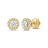 Thumbnail Image 1 of KAY Lab-Grown Diamonds Halo Stud Earrings 1/2 ct tw 14K Yellow Gold