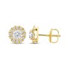 Thumbnail Image 3 of KAY Lab-Grown Diamonds Halo Stud Earrings 1/2 ct tw 14K Yellow Gold
