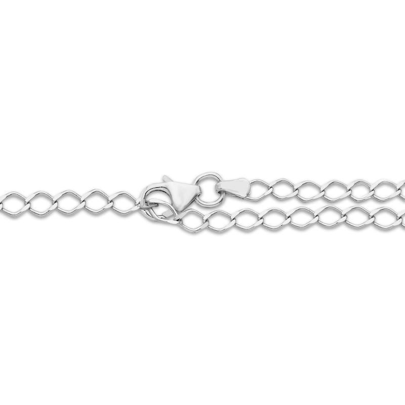 Main Image 3 of Diamond Double Hearts Adjustable Bracelet 1/2 ct tw 10K White Gold