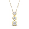 Thumbnail Image 1 of Memories, Moments, Magic Diamond Three-Stone Drop Necklace 1 ct tw 10K Yellow Gold 18"