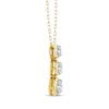 Thumbnail Image 2 of Memories, Moments, Magic Diamond Three-Stone Drop Necklace 1 ct tw 10K Yellow Gold 18"