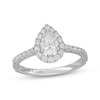 Thumbnail Image 1 of Neil Lane Pear-Shaped Diamond Halo Engagement Ring 1-1/8 ct tw 14K White Gold
