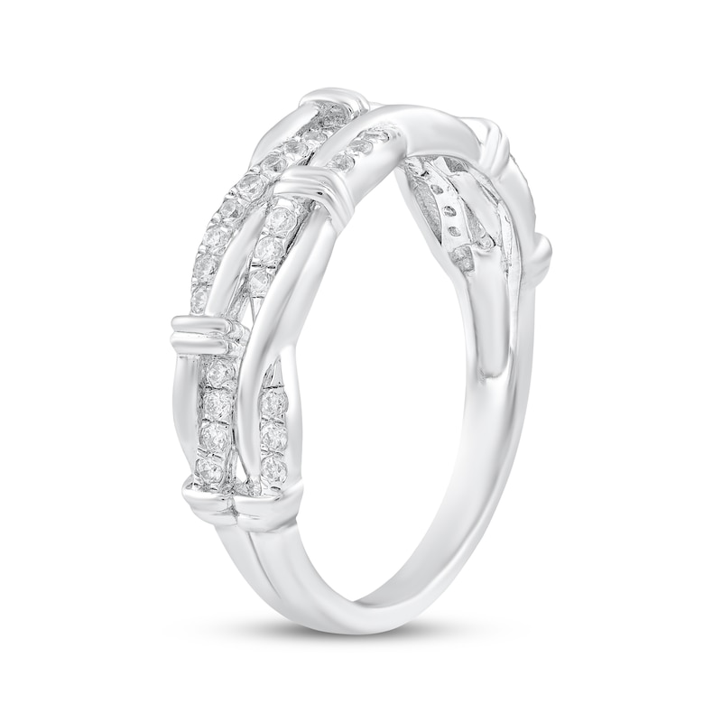 Main Image 2 of Diamond Twist Ring 1/4 ct tw Sterling Silver