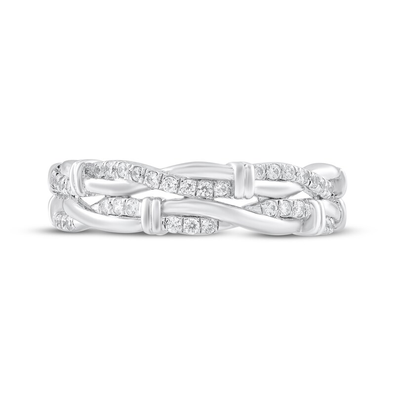 Main Image 3 of Diamond Twist Ring 1/4 ct tw Sterling Silver