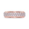 Thumbnail Image 3 of Diamond Two-Row Ring 1/2 ct tw 14K Rose Gold