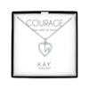 Thumbnail Image 1 of Horse & Heart Necklace with Diamond Accents Sterling Silver 18"