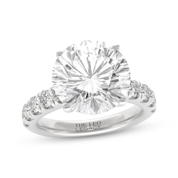 THE LEO Legacy Lab-Grown Diamond Round-Cut Engagement Ring 5-3/4 ct tw 14K White Gold