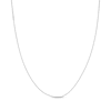 Thumbnail Image 1 of 1.25mm Polished Wheat Chain Necklace Solid 14K White Gold 20"