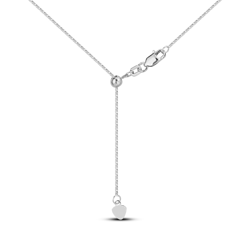 Main Image 3 of 1.25mm Polished Wheat Chain Necklace Solid 14K White Gold 20"