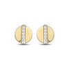 Thumbnail Image 2 of Diamond Circle Stud Earrings 1/20 ct tw 10K Yellow Gold