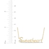 Thumbnail Image 3 of Diamond "Sweetheart" Script Necklace 1/20 ct tw 10K Yellow Gold 18"