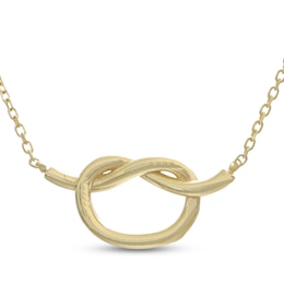 Knot Necklace 14K Yellow Gold 18"