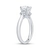Thumbnail Image 2 of Adore Heirloom Certified Princess & Round-Cut Diamond Three Stone Engagement Ring 1-1/2 ct tw Platinum
