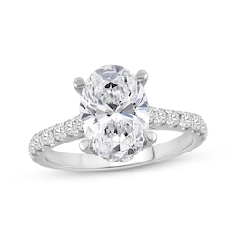 Adore Lab-Grown Diamonds Oval-Cut Engagement Ring 5 ct tw 14K White Gold