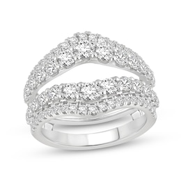 Adore Lab-Grown Diamonds Graduated Enhancer Ring 2 ct tw 14K White Gold