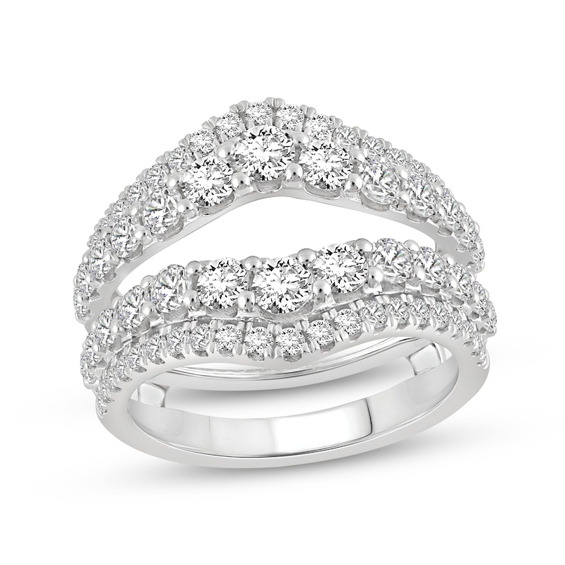 Main Image 1 of Adore Lab-Grown Diamonds Graduated Enhancer Ring 2 ct tw 14K White Gold