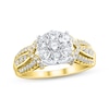 Thumbnail Image 1 of Adore Multi-Diamond Chevron Engagement Ring 1 ct tw 10K Yellow Gold