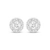 Thumbnail Image 3 of KAY Lab-Grown Diamonds Halo Necklace & Stud Earrings Gift Set 1-1/2 ct tw 10K White Gold