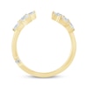 Thumbnail Image 3 of Monique Lhuillier Bliss Marquise-Cut Lab-Grown Diamond Open-Shank Wedding Band 1/2 ct tw 18K Yellow Gold