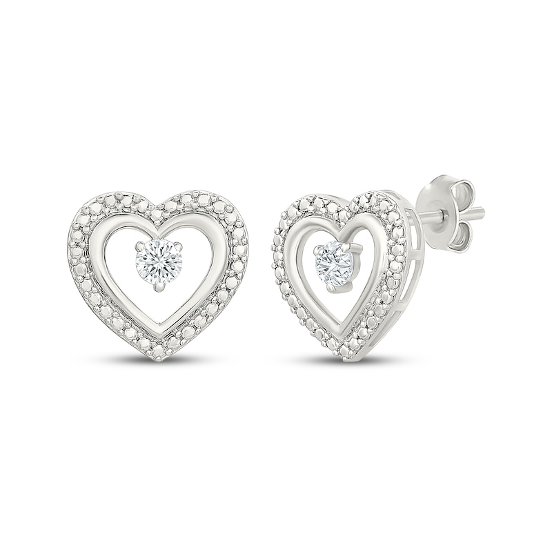 Main Image 3 of KAY Lab-Grown Diamonds Heart Gift Set 1/2 ct tw Sterling Silver