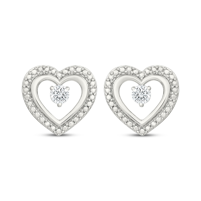 Main Image 5 of KAY Lab-Grown Diamonds Heart Gift Set 1/2 ct tw Sterling Silver