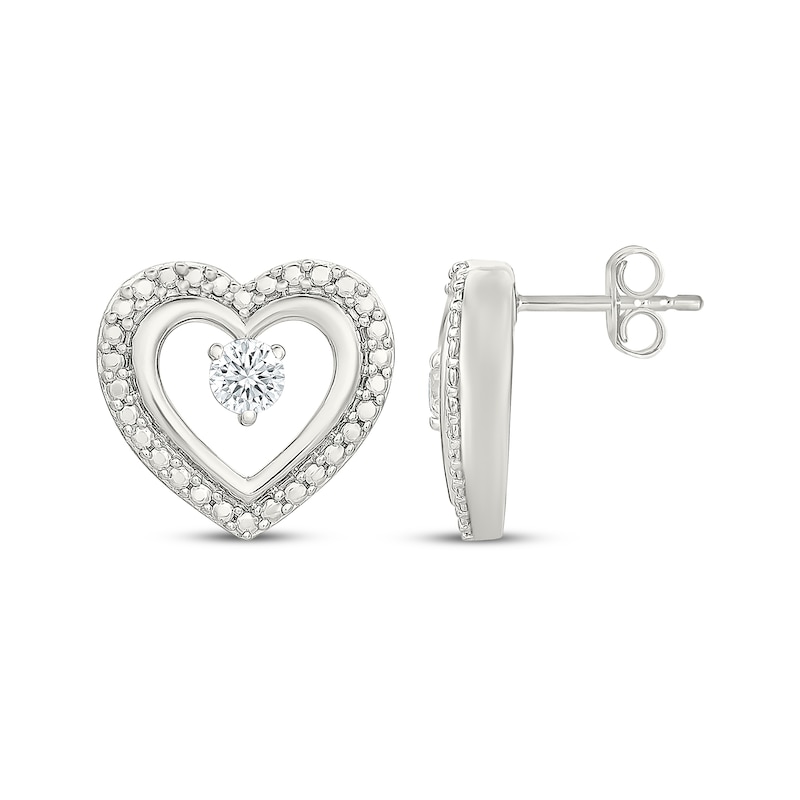 Main Image 6 of KAY Lab-Grown Diamonds Heart Gift Set 1/2 ct tw Sterling Silver